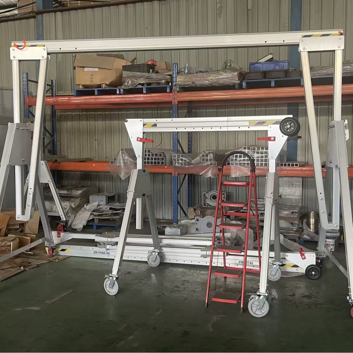 便携式移动龙门架 高度跨度可调铝合金龙门吊起重机门吊