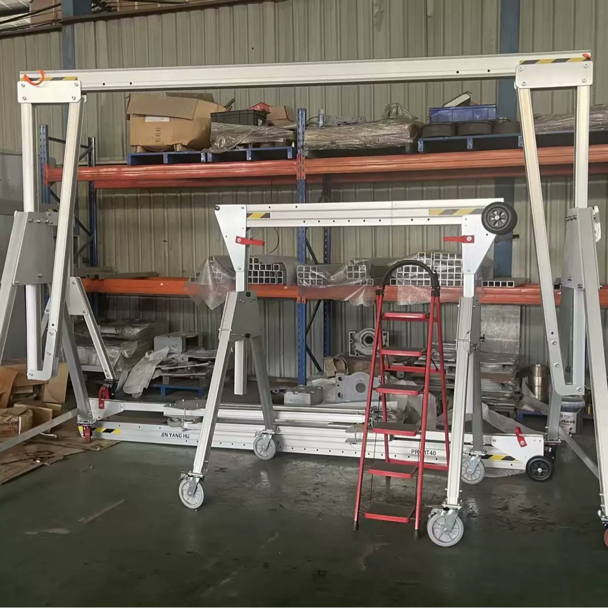 便携式移动龙门架 高度跨度可调铝合金龙门吊起重机门吊