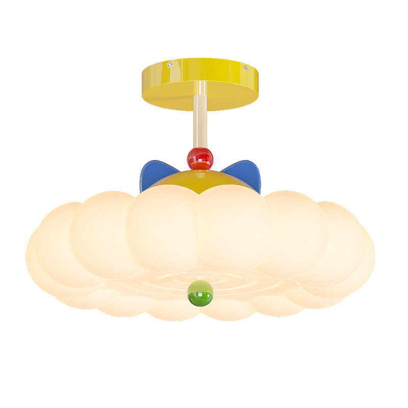 Memphis lámpara de dormitorio para niños lámpara de techo 2026 nueva cálida protección de ojos dormitorio principal estudio lámpara de comedor 412L