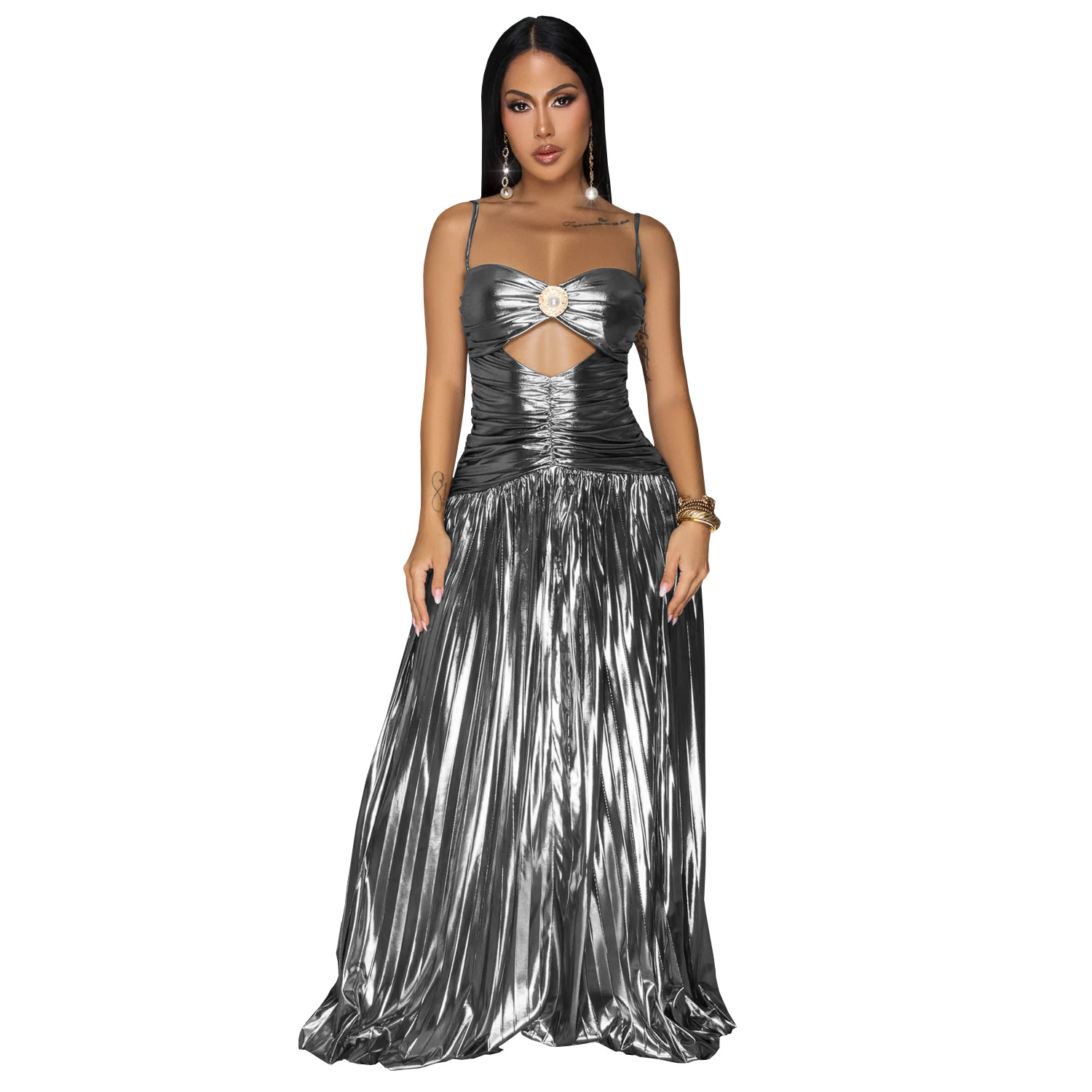 C7523 Aliexpress transfronterizo Amazon Europa y América de moda femenina sexy elegante vestido de baile flash