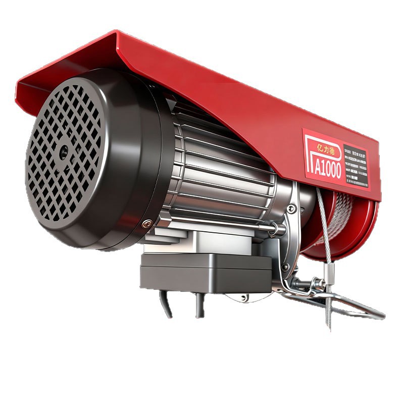 Mini elevadora eléctrica cabrestante grúa de cable de acero móvil rápido pórtico de elevación 220v para uso doméstico