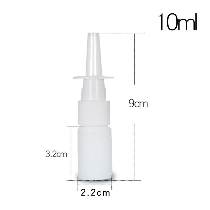 Pe en stock botella de spray recto botella de spray nasal aerosol niebla fina medicina botella 10ml20ml30 botella de plástico en stock engrosada
