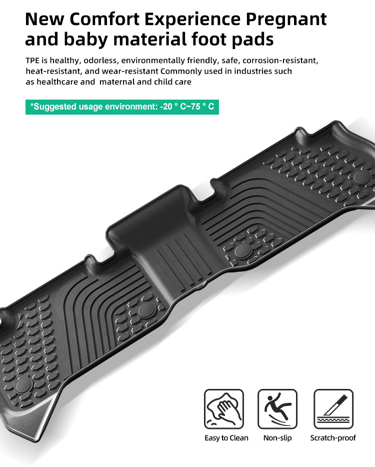 Suitable for 22-25 Bmw Ix Car Floor Mats, Special Car Floor Mats, Anti-Dirty Tpe Floor Mats, Cross-Border