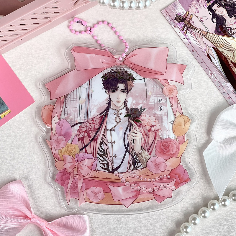 フラワーバスケット PVC バーカバー 75 ミリメートルバッジディスプレイ収納袋 Gumei 保護カバー痛パッケージ装飾ペンダント二次元|undefined
