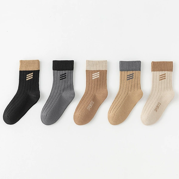 Y323 coffee color matching boneless socks
