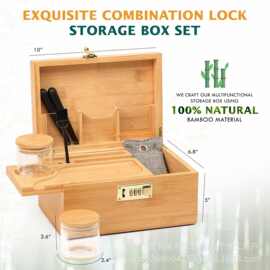 木质多用收纳盒精美密码多功能分格雪茄卷烟盒家用办公室储物盒