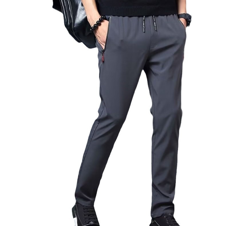 Winter keep warm men's trousers with zipper