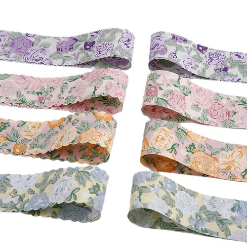 Floral printed ribbon handmade diy bow hair accessories clothing shoes and hats accessories gift box flower packaging ribbon