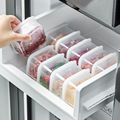 冰箱冻肉盒食物保鲜盒冰箱收纳盒冷藏盒肉类冷冻盒4个装PP5食品级
