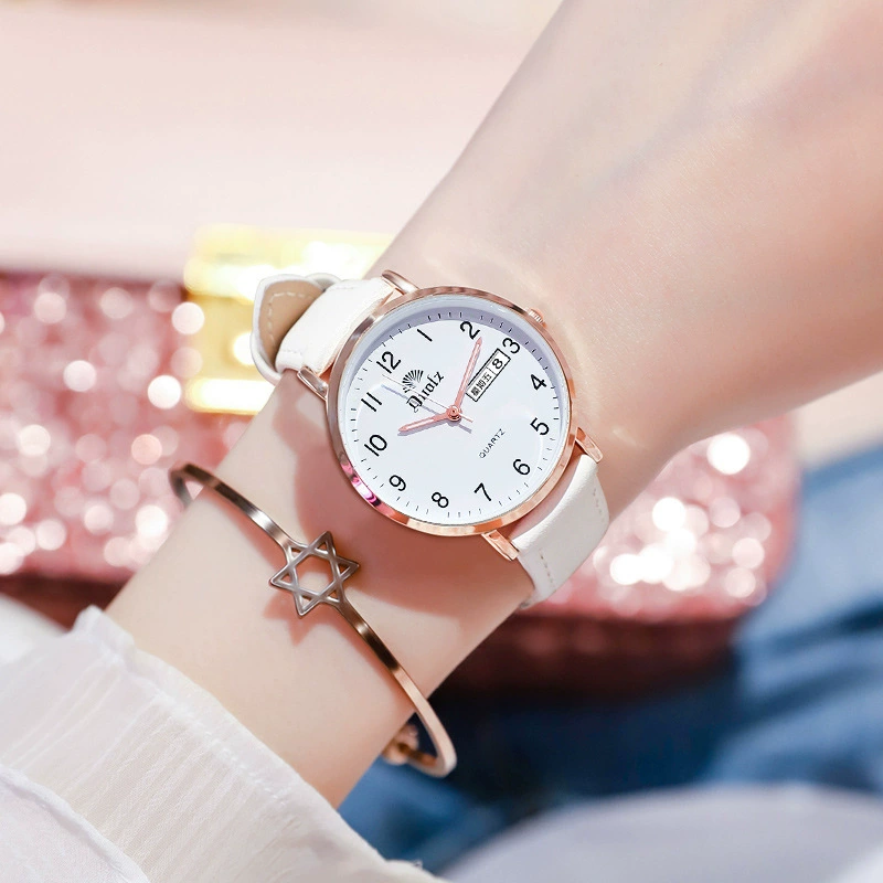 Часы для студенток, экзаменационные нишевые легкие роскошные детские часы для девочек, учащихся средних школ, механические цифровые кварцевые водонепроницаемые девять бархатных