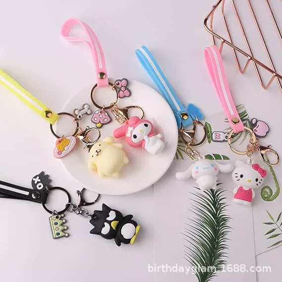 Мультяшный брелок, подвеска, мини-фигурка для ключей