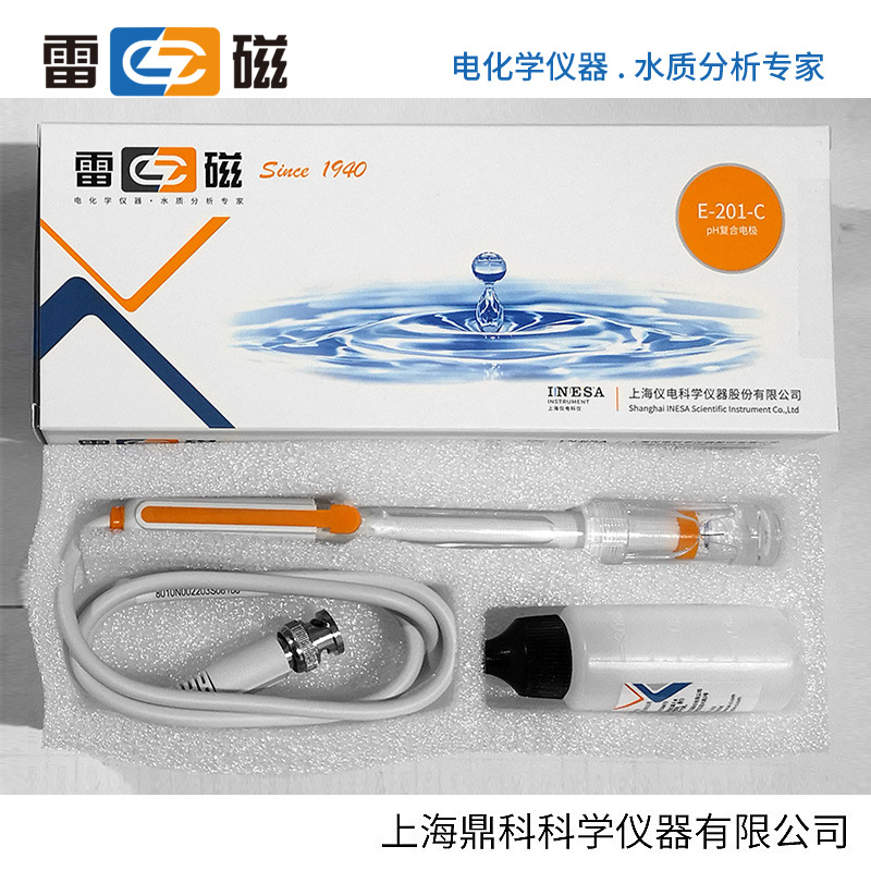 上海雷磁        E-201-C     实验室pH电极