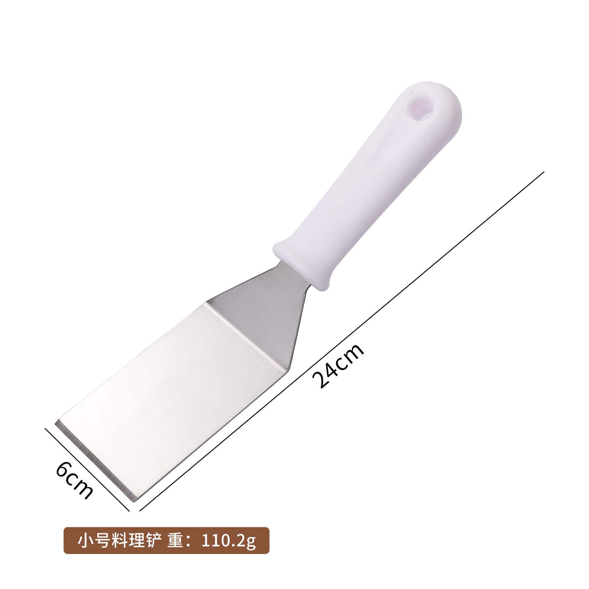 Espátula de Barbacoa de Acero Inoxidable con Mango PP para Cocina y Exterior