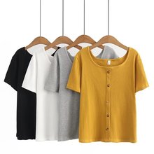 胖MM大码2023夏季新款韩版女装都市休闲棉坑条短袖T恤衫 z50 2305
