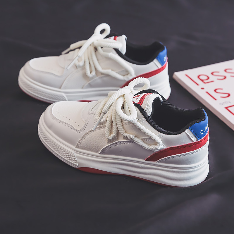 Little White 2024 Primavera Nuova edizione coreana Studente Versatile Casual Femminile Fondo piatto Instagram Sport Panda Board_voghion.com