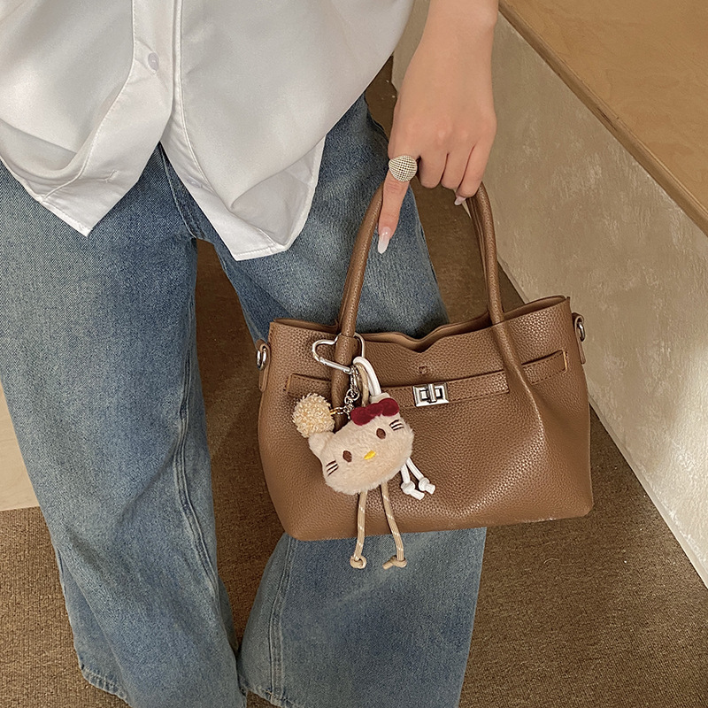 Fashion Retro Casual Bucket Bag 2026 New Large Capacity Suede Simple Shoulder Commuter Underarm Bag For Women - Thumbnail 4