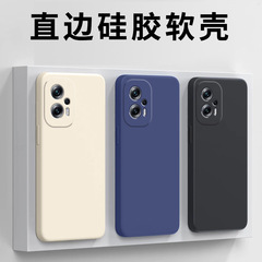 赤米note12ターボ携帯ケースredmi保護カバー液体ソフトシリコン全包転倒防止ケースを適用