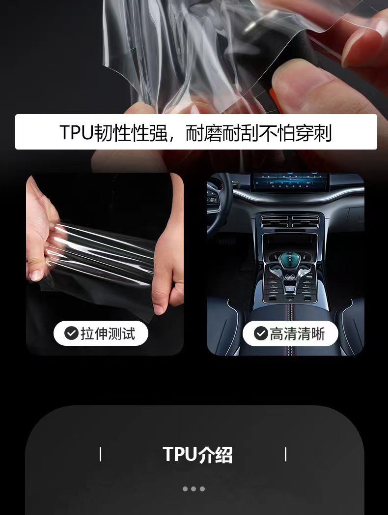 Suitable for 10-25 Porsche Cayenne Interior Tpu Film Screen Film Central Control Protective Film Car Accessories Modification
