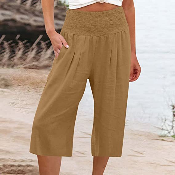 Women's Daily Simple Style Solid Color Calf-Length Casual Pants display picture 17