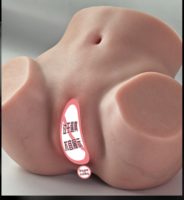 Jiuai Silicone Male Masturbator Half-Body Doll with Vagina and Buttocks Mold, Manual Use — detail image 45