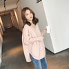Scarf, sweater, knitted winter top, oversize, long sleeve, increased thickness, V-neckline