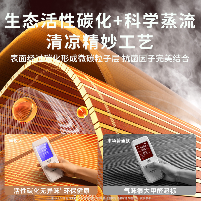 夏用竹マット 2025 新学生寮シングルわらマット夏折りたたみストライプ家庭用マット|undefined
