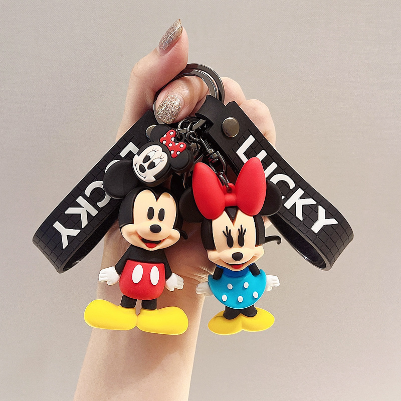 Cross-Border Cartoon Mickey Mouse Cute Doll Mickey Keychain Couple Key Pendant Couple Bag Small Ornament Cross-Border Cartoon Mickey Mouse Cute Doll Mickey Keychain Couple Key Pendant Couple Bag Small Ornament