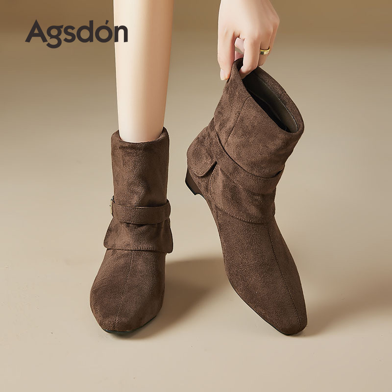 Botas de talón corto de león antiguo mujeres 2026 nuevo otoño punta británico estilo Martin botas retro botas occidentales
