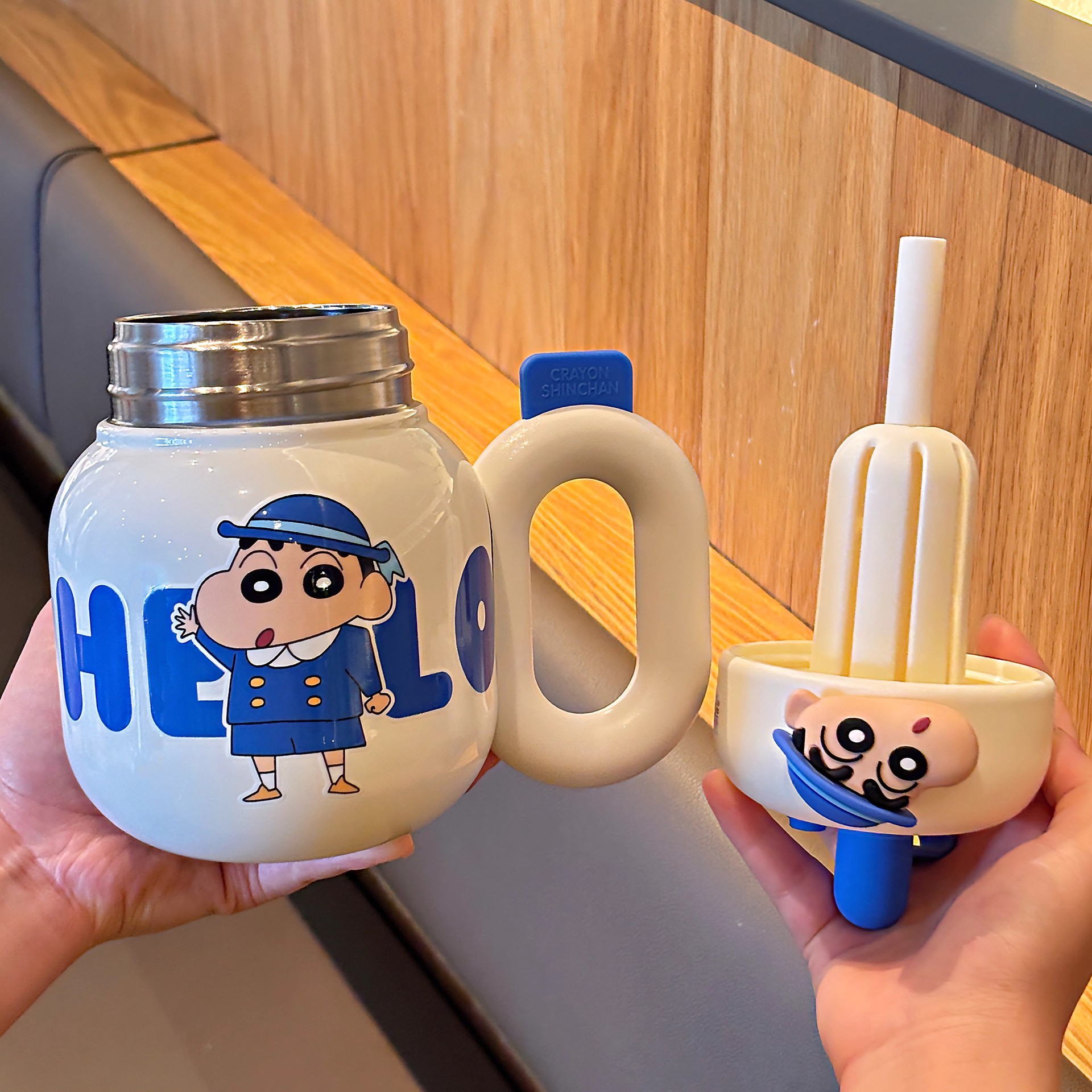 Crayón pequeño nuevo 316 taza de acero inoxidable con mango de aislamiento térmico de aislamiento frío de hielo taza 2025 nuevo