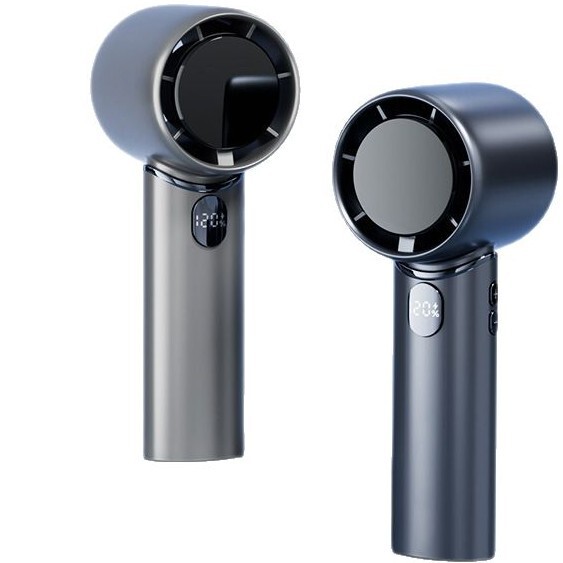 新型ハンドヘルドミニファン、デジタルディスプレイ、強風、長時間バッテリー、充電式小型ファン、屋外ポータブル、卸売|undefined