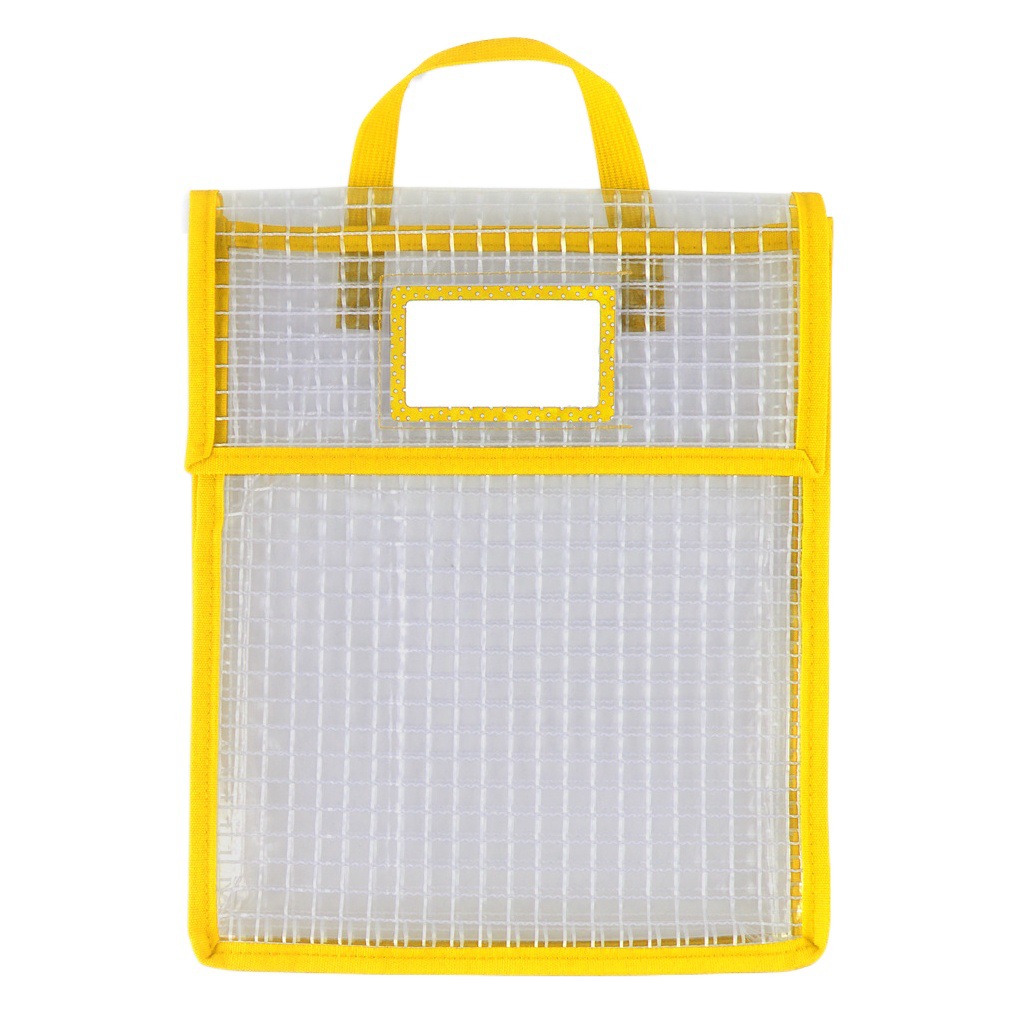 Factory Direct Sales School Kidsren's Satchel Transparent Mesh Book Bag Transparent Book Pouches