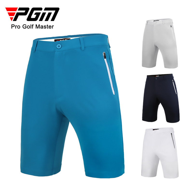 Pgm Golf Pants for Men, Comfortable Sports Shorts with Breathable Side Vents, Stretchy Shorts, Factory Direct Sales, Can Be Printed with Logo
