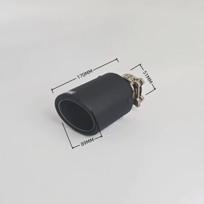 Exhaust pipe, Cross-border rolled-edge straight-edge carbon fiber - 04-89j-518951