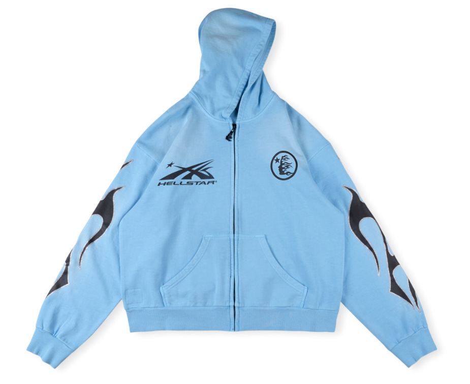Hellstar Sport Jacket Zip Up Blue