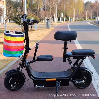 Elektrikli motosikletlər Vehicle for Adults, Foldable Two-Wheeled - black-the-vehicle-does-not-include-batteries-and-chargers-export-cannot-be-registered