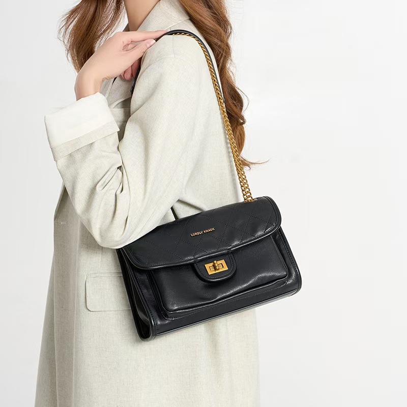 I.T ifashi on小香風菱格チェーンバッグ女2024秋冬新作ファッション百肩斜めショルダーバッグ