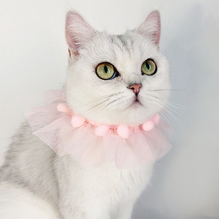 Lace Lace Princess Pet Cat Dog Adjustable Neck Collar Accessories Foreign Trade Asian Chinese Style Photo Neck Chain