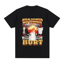 Milk Makes My Tummy Hurt T-shirt Lactose Tolerant Funny