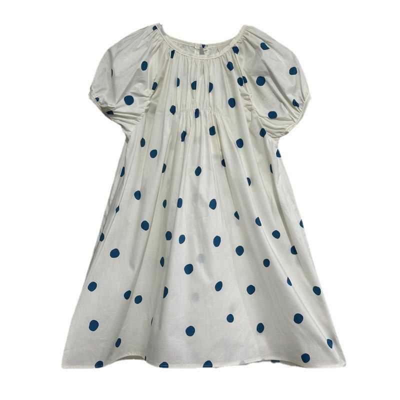 Vestido de verano para niñas, estilo coreano, holgado, para niñas mayores, vestido de lunares moderno para niñas, verano 2024