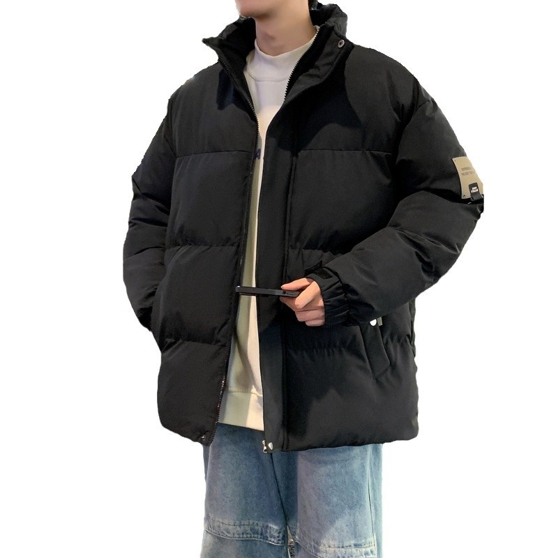 5XL - 8XL chaqueta de algodón de pluma grande chaqueta de hombre invierno engrosado chaqueta de algodón cálida marca de moda de hombre suelta chaqueta de algodón casual