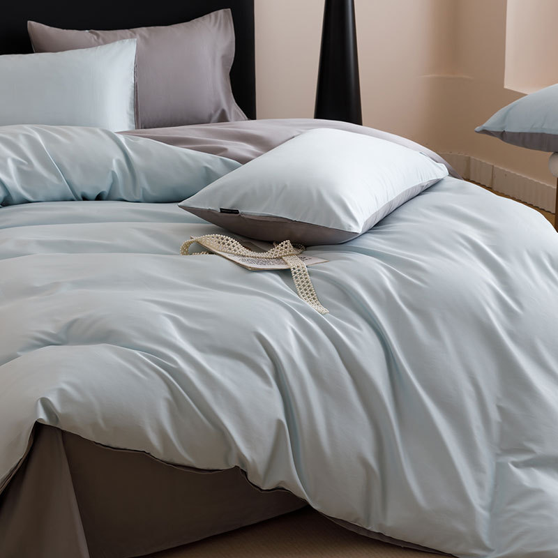 High-end 100S Xinjiang algodón cama de lana larga cuatro piezas de algodón sábanas cubierta cama