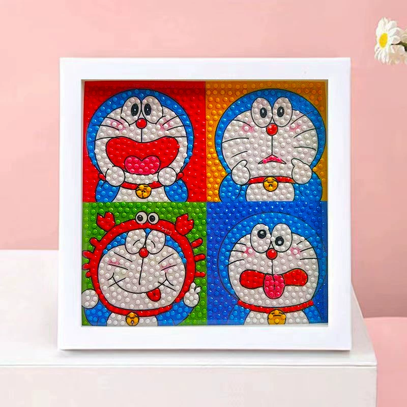 DIY-набор для алмазной мозаики 17×17 см, пластиковая рама, дизайн щенок, полный набор инструментов для кладки