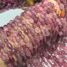 名都水晶  天然老矿紫马粉随型半成品 马达加斯加粉晶随型散珠