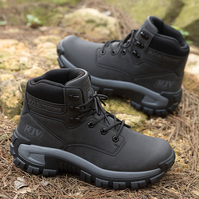 Zapatos de montaña al aire libre de explosión transfronteriza, zapatos de montaña antideslizantes y resistentes al desgaste de hombre, zapatos de montaña de crucero, amortiguación ligera e impermeable