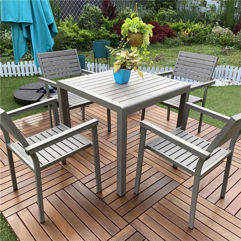 Outdoor WPC Furniture Deck Chairs Courtyard Outdoor Simple Villa Open Garden Leisure Balcony Café Inn Chairs