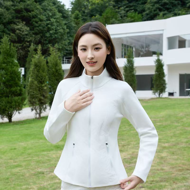 Down Jacket with a Slim Waist, Stand Collar, Yoga Outdoor Long-Sleeve Lightweight down Jacket, Warm down Inner Liner Coat for Women