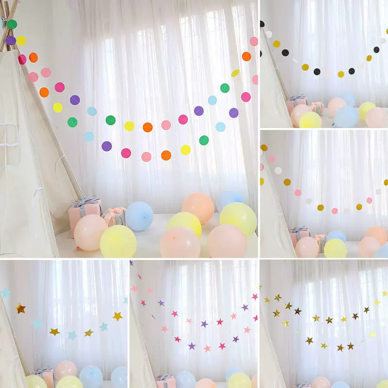 INS детская комната, пятиконечная звезда, меховой шар, подвесные праздничные украшения, подвесной шатер, подвесной настенный декор для комнаты, украшение на стену