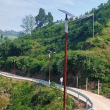 新农村市政工程路灯杆太阳能回纹路灯6米LED照明庭院灯太阳能路灯