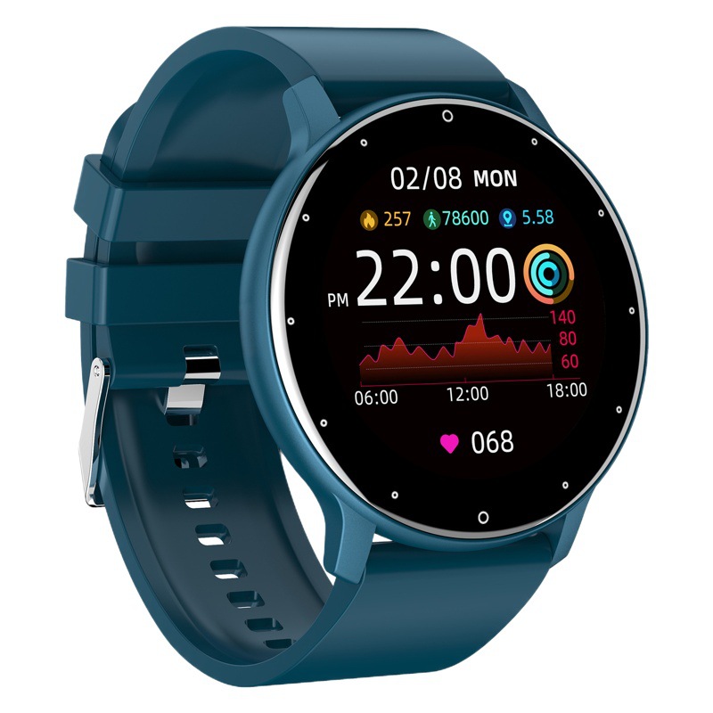 Nuevo reloj inteligente ZL02 llamada entrante reloj despertador recordatorio multi-Modo deportivo pulsera Frecuencia Cardíaca presión arterial monitoreo del sueño