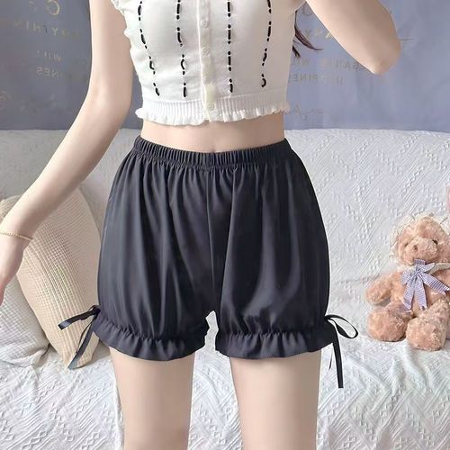 Women's Summer Thin Safety Pants, Non-see-through JK Lolita Pumpkin Leggings, Outerwear Loose Lantern Skirt Shorts